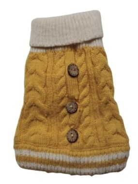 Dog Cabled Sweater-XXS